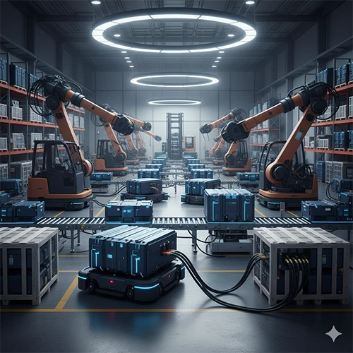 Il progetto delle batterie di potenza industriali entra nella fase di consegna in lotti, supportando diversi tipi di apparecchiature automatizzate